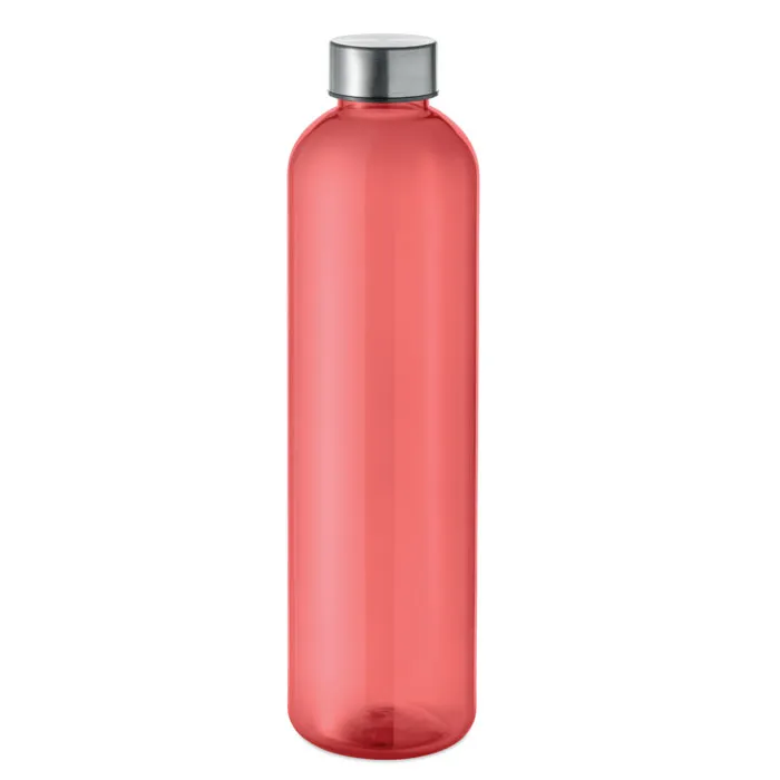 Sticlă RPET 1000ml personalizată, roșu transparent
