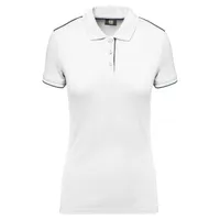 Tricou polo damă Designed To Work Short-sleeved Contrasting Daytoday personalizat, alb