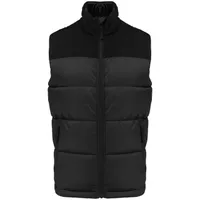 Vestă unisex Kariban Bi-tone Padded Bodywarmer personalizată, negru