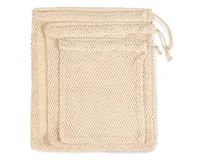 Geantă Kimood Mesh With Drawstring Carry Handle personalizată, natural, în context