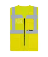 Vestă unisex Korntex Mesh Multifunctional Vest Athens personalizată, galben