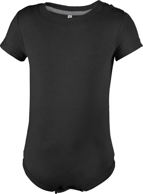Body bebeluși Kariban Short-sleeved Bodysuit personalizat, negru