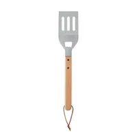 Spatulă BBQ din lemn de fag personalizată, vedere spate
