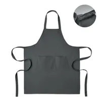 Șorț bumbac organic 240 gr/m² personalizat, gri piatră
