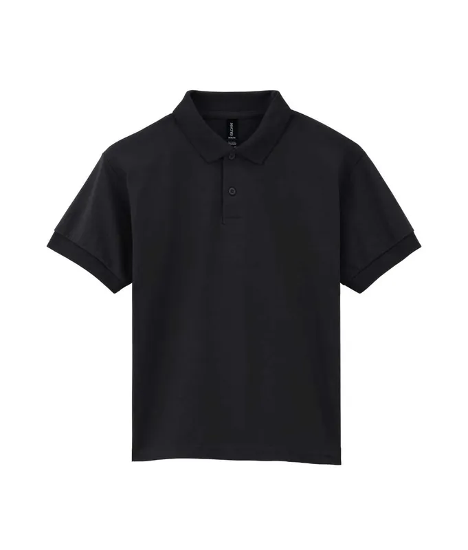 Tricou polo copii Gildan Dryblend® Jersey personalizat, negru