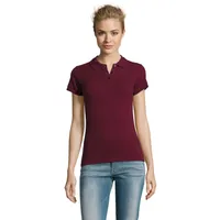 PERFECT WOMEN POLO 180g personalizat, burgundy