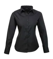 Cămașă damă Premier Poplin Blouse personalizată, negru