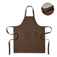 Șorț bumbac organic 240 gr/m² personalizat, ciocolată