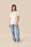 Tricou unisex Spasso Eco-friendly Organic Cotton And Linen personalizat, pe model