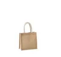 Sacoșă Kimood Jute Canvas Tote Small personalizată, natural, în context