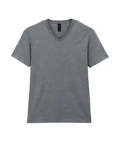 Tricou bărbați Gildan Softstyle™ Adult V-neck personalizat, gri