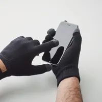 Mănuși tactile RPET personalizate, vedere detaliu
