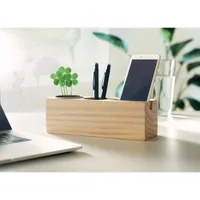 Suport birou cu kit de semințe personalizat, în context
