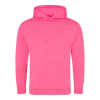 Hanorac unisex Just Hoods Electric personalizat, roz