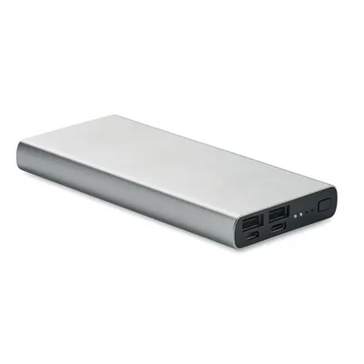 Powerbank 10000 mAh personalizat, argint mat