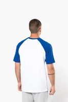 Tricou bărbați Kariban Baseball Short-sleeved Two-tone personalizat, pe model