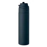 Sticlă cu perete dublu 500 ml personalizată, albastru marin francez