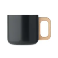 Cană cu perete dublu 350 ml personalizată, vedere spate