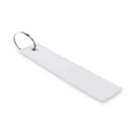 Îndepărtați inelul breloc înainte personalizat, alb