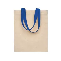 Sacoșă mică de cadou, bumbac140 personalizată, albastru regal