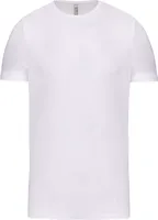 Tricou bărbați Kariban Short-sleeved Crew Neck personalizat, alb