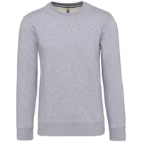 Bluză bărbați Kariban Crew Neck personalizată, gri