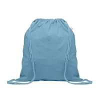 Pungă bumbac reciclat 140 g/m² MO24202-3 personalizată, petrol