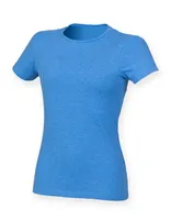 Tricou damă SF Clothing Feel Good Stretch T personalizat, albastru
