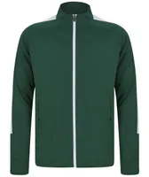 Tricou unisex Finden + Hales Adult S Knitted Tracksuit Top personalizat, verde