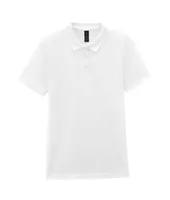 Tricou polo damă Gildan Softstyle™ Double Piqué personalizat, alb