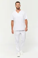 Pantaloni unisex Designed To Work Cotton Trousers personalizați, pe model