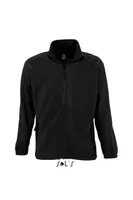 Jachetă polar bărbați SOL'S North Zipped Fleece personalizată, negru