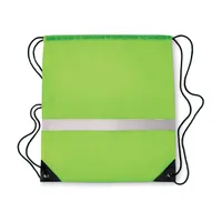 Sac cu cordon și bandă reflect personalizat, vedere lateral