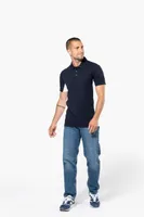 Tricou polo bărbați Kariban Flag Short-sleeved Two-tone personalizat, pe model