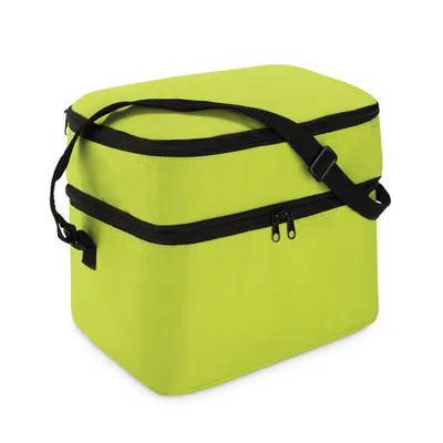 Geantă termoizolantă 2 comp. personalizată, lime