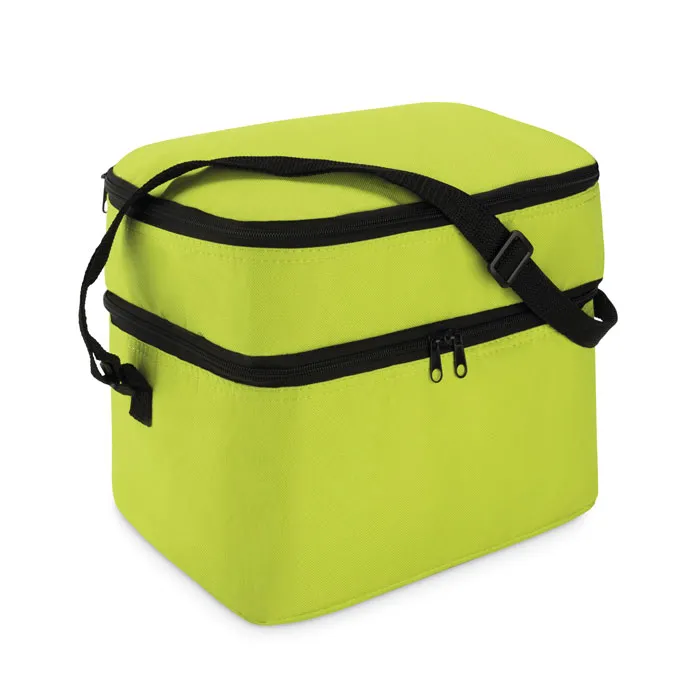 Geantă termoizolantă 2 comp. personalizată, lime