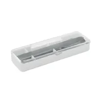 Set tacâmuri oțel inoxidabil personalizat, alb