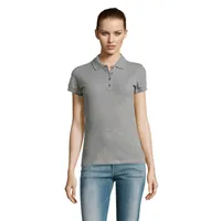 PASSION FEMEI POLO 170g personalizat, gri melange 2