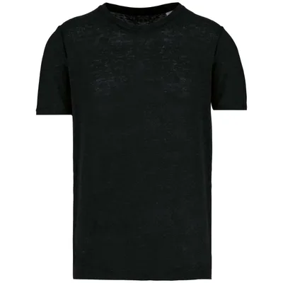 Tricou bărbați Spasso Linen personalizat, negru