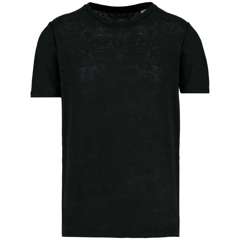 Tricou bărbați Spasso Linen personalizat, negru