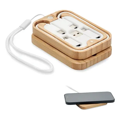 Încărcător wireless 15W din bam personalizat