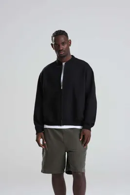 Bluză unisex Just Hoods Signature Heavyweight Bomber Sweat personalizată