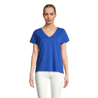 Tricou damă Sol's Regent V personalizat, royal blue