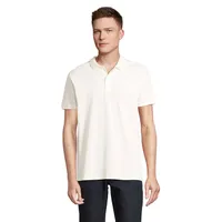 PLANET MEN Polo 170g personalizat, off-white