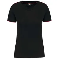 Tricou damă Designed To Work Short-sleeved Daytoday personalizat, negru
