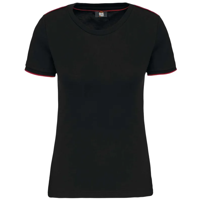 Tricou damă Designed To Work Short-sleeved Daytoday personalizat, negru