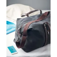 Geantă voiaj din canvas 450g personalizată, vedere zona de personalizare