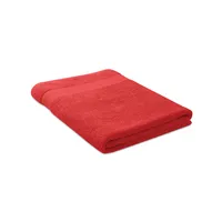 Prosop bumbac organic 180x100 personalizat, roșu