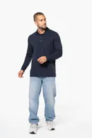 Tricou polo bărbați Kariban Piqué personalizat, pe model