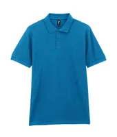 Tricou polo unisex Gildan Premium Cotton® Adult Double Piqué personalizat, albastru